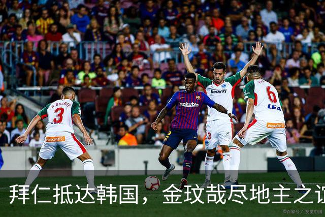 拜仁抵达韩国，金玟哉尽地主之谊为孔帕尼引路